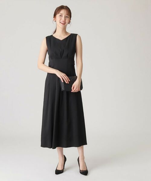COUP DE CHANCE / クードシャンス ロング・マキシ丈ワンピース | 【洗える/日本製/麻混素材】フィットアンドフレアワンピース | 詳細7