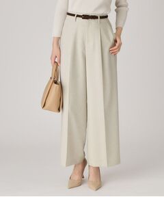 COUP DE CHANCE / クードシャンス パンツ | 【洗える／ウエスト後ろゴム】ストライプ柄ワイドパンツ