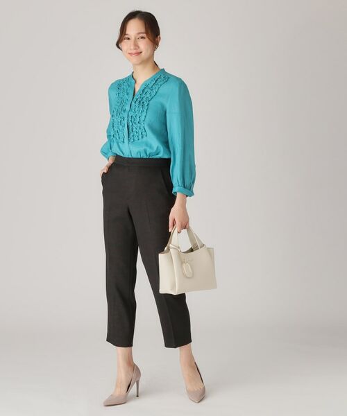 COUP DE CHANCE / クードシャンス ショート・ハーフ・半端丈パンツ | 【手洗い可／日本製】タックレテーパードパンツ | 詳細10