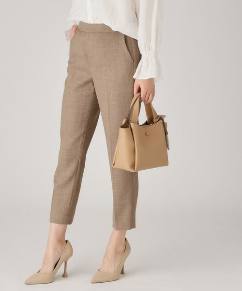 COUP DE CHANCE / クードシャンス ショート・ハーフ・半端丈パンツ | 【手洗い可／日本製】タックレテーパードパンツ | 詳細13