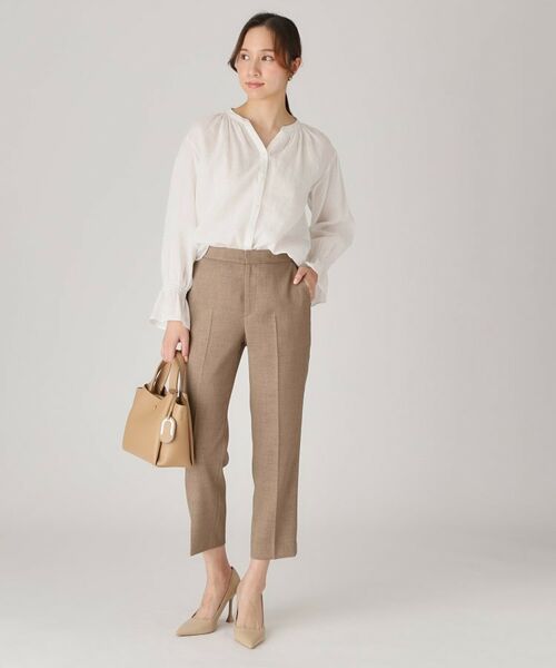 COUP DE CHANCE / クードシャンス ショート・ハーフ・半端丈パンツ | 【手洗い可／日本製】タックレテーパードパンツ | 詳細14