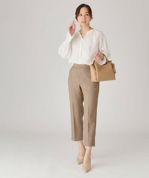 COUP DE CHANCE / クードシャンス ショート・ハーフ・半端丈パンツ | 【手洗い可／日本製】タックレテーパードパンツ | 詳細15