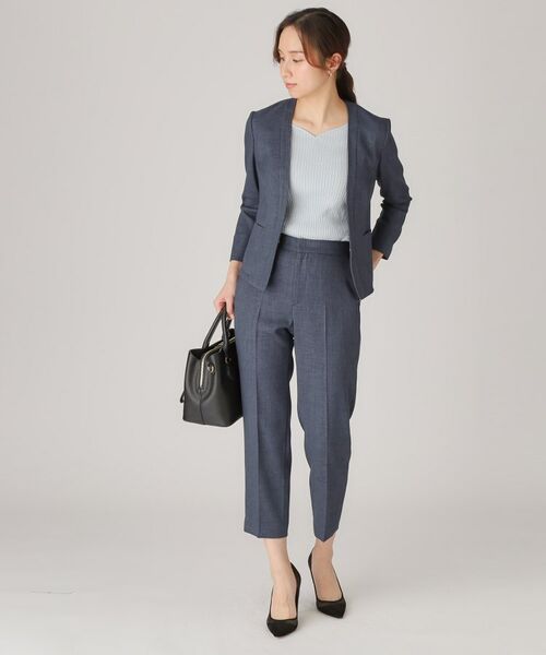 COUP DE CHANCE / クードシャンス ショート・ハーフ・半端丈パンツ | 【手洗い可／日本製】タックレテーパードパンツ | 詳細22