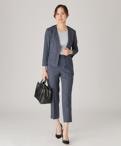 COUP DE CHANCE / クードシャンス ショート・ハーフ・半端丈パンツ | 【手洗い可／日本製】タックレテーパードパンツ | 詳細23