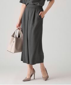 COUP DE CHANCE / クードシャンス ショート・ハーフ・半端丈パンツ | 【洗える／ウエストゴム】ストレートワイドパンツ