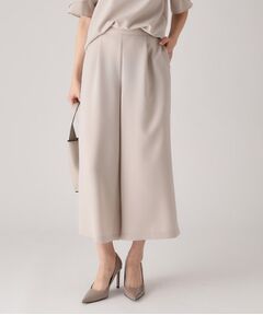 COUP DE CHANCE / クードシャンス ショート・ハーフ・半端丈パンツ | 【洗える／ウエストゴム】ストレートワイドパンツ