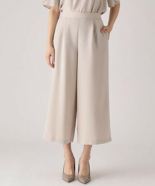 COUP DE CHANCE / クードシャンス ショート・ハーフ・半端丈パンツ | 【洗える/ウエストゴム】ストレートワイドパンツ | 詳細13
