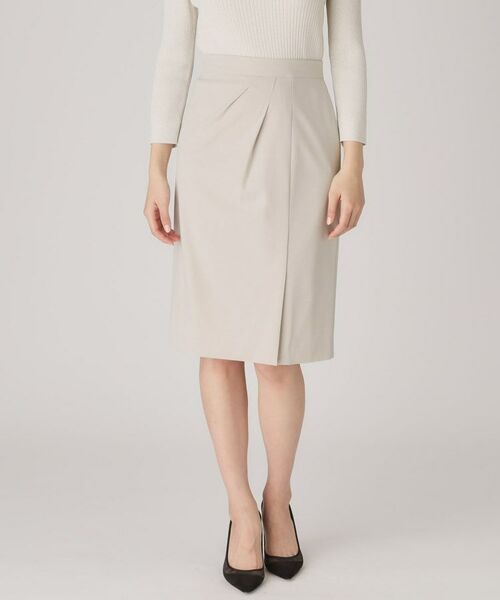 COUP DE CHANCE / クードシャンス ミニ・ひざ丈スカート | 【洗える／日本製／ジャージ素材】ラップ風タイトスカート | 詳細21