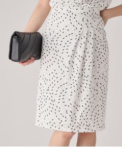 COUP DE CHANCE / クードシャンス ミニ・ひざ丈スカート | 【洗える／日本製】ジオメトリック柄タイトスカート