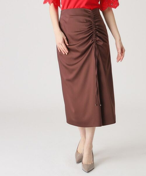 COUP DE CHANCE / クードシャンス スカート | 【洗える/日本製】ドロストデザイン ナロータイトスカート | 詳細10