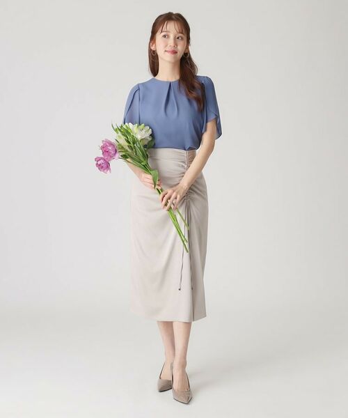 COUP DE CHANCE / クードシャンス スカート | 【洗える/日本製】ドロストデザイン ナロータイトスカート | 詳細2