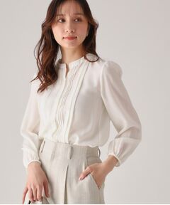 COUP DE CHANCE / クードシャンス シャツ・ブラウス | 【洗える／シアー素材】タックデザインブラウス