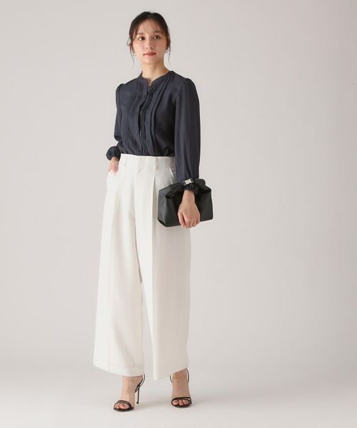 COUP DE CHANCE / クードシャンス シャツ・ブラウス | 【洗える/シアー素材】タックデザインブラウス | 詳細7