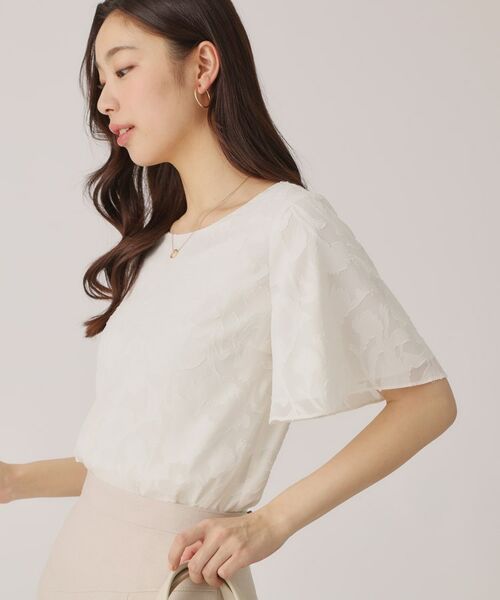 COUP DE CHANCE / クードシャンス シャツ・ブラウス | 【洗える/日本製】シフォンカットジャカードのブラウス | 詳細2