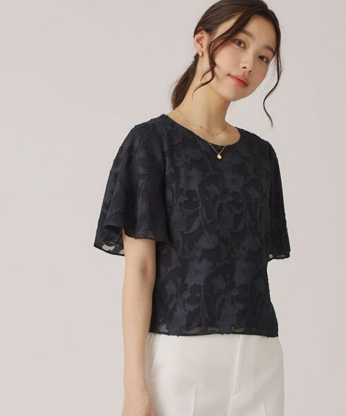 COUP DE CHANCE / クードシャンス シャツ・ブラウス | 【洗える/日本製】シフォンカットジャカードのブラウス | 詳細5