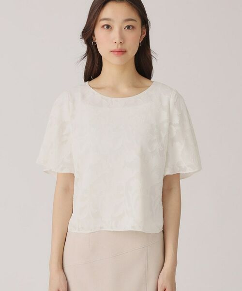 COUP DE CHANCE / クードシャンス シャツ・ブラウス | 【洗える/日本製】シフォンカットジャカードのブラウス | 詳細8