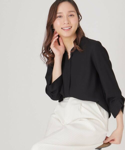 COUP DE CHANCE / クードシャンス シャツ・ブラウス | 【イージーケア/日本製】スキッパーデザインブラウス | 詳細5