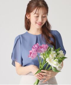 COUP DE CHANCE / クードシャンス シャツ・ブラウス | 【洗える／日本製】チューリップ袖ブラウス