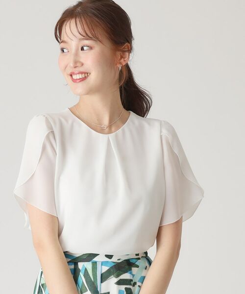 COUP DE CHANCE / クードシャンス シャツ・ブラウス | 【洗える／日本製】チューリップ袖ブラウス | 詳細1