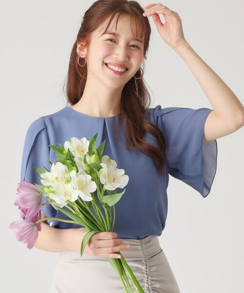 COUP DE CHANCE / クードシャンス シャツ・ブラウス | 【洗える／日本製】チューリップ袖ブラウス | 詳細13