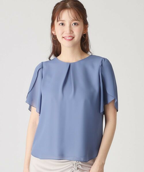 COUP DE CHANCE / クードシャンス シャツ・ブラウス | 【洗える／日本製】チューリップ袖ブラウス | 詳細17