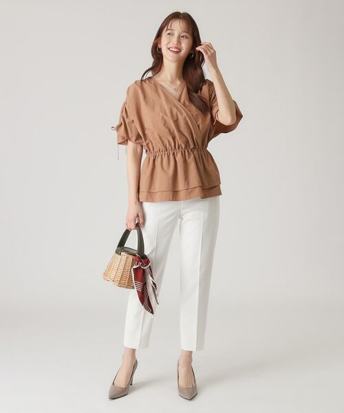 COUP DE CHANCE / クードシャンス シャツ・ブラウス | 【洗える/日本製】カシュクールタイプのギャザーブラウス | 詳細13