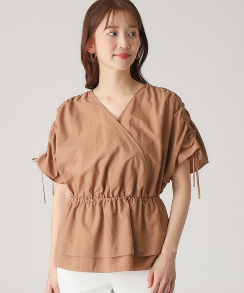 COUP DE CHANCE / クードシャンス シャツ・ブラウス | 【洗える/日本製】カシュクールタイプのギャザーブラウス | 詳細16