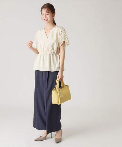 COUP DE CHANCE / クードシャンス シャツ・ブラウス | 【洗える/日本製】カシュクールタイプのギャザーブラウス | 詳細2