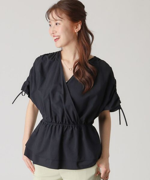 COUP DE CHANCE / クードシャンス シャツ・ブラウス | 【洗える/日本製】カシュクールタイプのギャザーブラウス | 詳細8