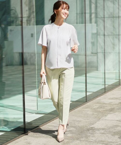 COUP DE CHANCE / クードシャンス シャツ・ブラウス | 【洗える／ストライプ柄】フレア袖ブラウス | 詳細3