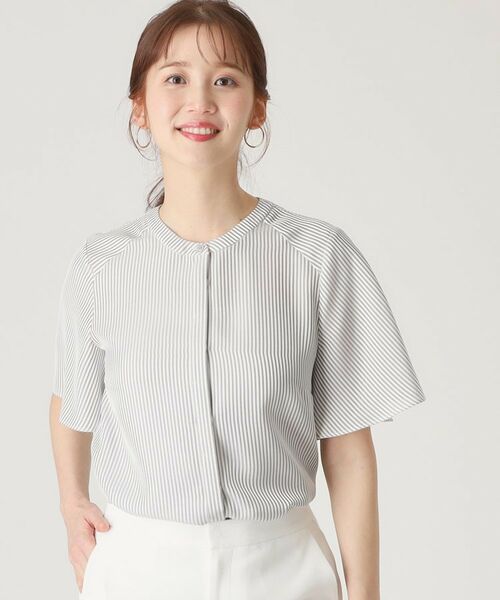 COUP DE CHANCE / クードシャンス シャツ・ブラウス | 【洗える／ストライプ柄】フレア袖ブラウス | 詳細8
