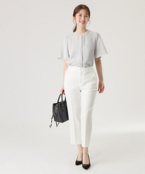 COUP DE CHANCE / クードシャンス シャツ・ブラウス | 【洗える／ストライプ柄】フレア袖ブラウス | 詳細9