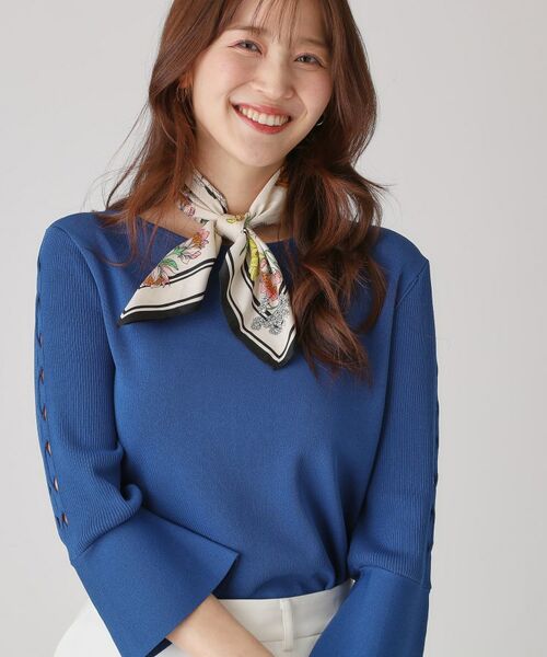 COUP DE CHANCE / クードシャンス ニット・セーター | 【洗える】編上げ風袖デザインのニットトップス | 詳細13