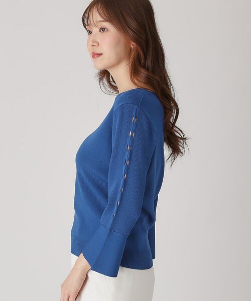 COUP DE CHANCE / クードシャンス ニット・セーター | 【洗える】編上げ風袖デザインのニットトップス | 詳細18