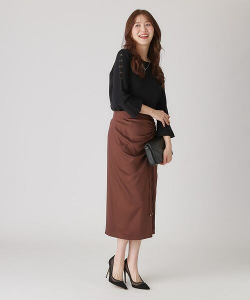 COUP DE CHANCE / クードシャンス ニット・セーター | 【洗える】編上げ風袖デザインのニットトップス | 詳細7