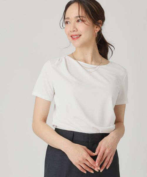 COUP DE CHANCE / クードシャンス シャツ・ブラウス | 【洗える／一枚着】ドレープデャージトップス | 詳細1