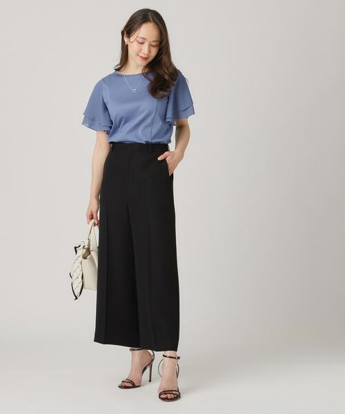 COUP DE CHANCE / クードシャンス カットソー | 【洗える／日本製】異素材組合せのジャージートップス | 詳細15