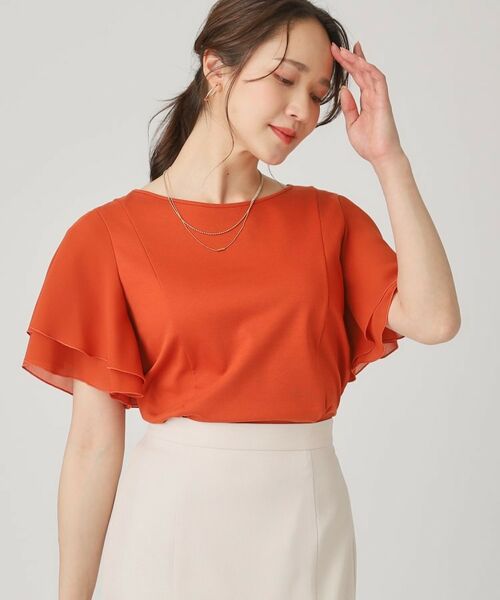 COUP DE CHANCE / クードシャンス カットソー | 【洗える／日本製】異素材組合せのジャージートップス | 詳細17