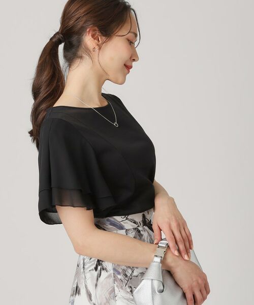 COUP DE CHANCE / クードシャンス カットソー | 【洗える／日本製】異素材組合せのジャージートップス | 詳細6