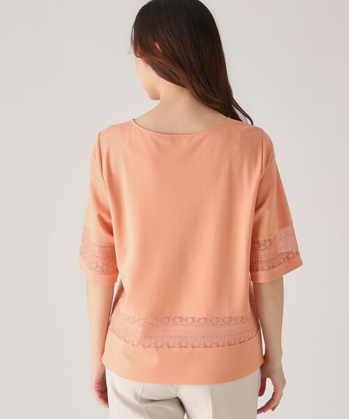 COUP DE CHANCE / クードシャンス カットソー | 【洗える／日本製】レース使いジャージトップス | 詳細14