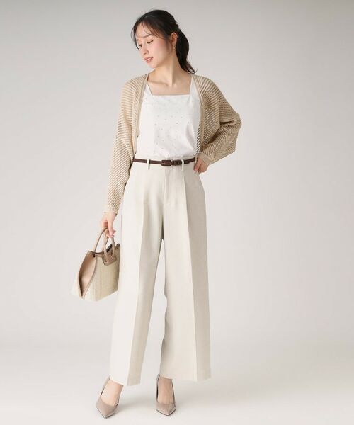 COUP DE CHANCE / クードシャンス カーディガン・ボレロ | 【洗える／日本製】和紙混ショート丈ニットボレロ | 詳細11