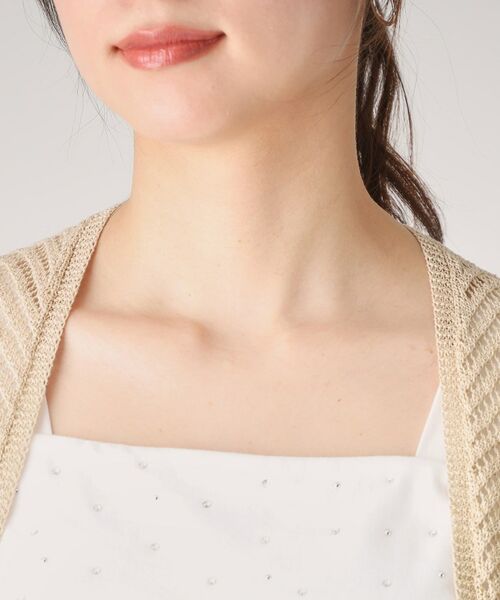 COUP DE CHANCE / クードシャンス カーディガン・ボレロ | 【洗える／日本製】和紙混ショート丈ニットボレロ | 詳細16