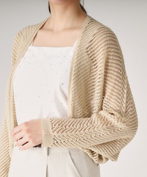 COUP DE CHANCE / クードシャンス カーディガン・ボレロ | 【洗える／日本製】和紙混ショート丈ニットボレロ | 詳細17