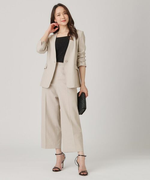 COUP DE CHANCE / クードシャンス ノーカラージャケット | 【洗える/日本製】ノーカラージャケット | 詳細15