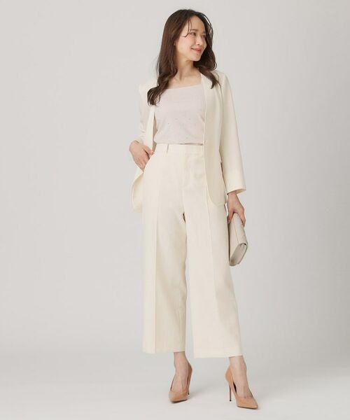 COUP DE CHANCE / クードシャンス ノーカラージャケット | 【洗える/日本製】ノーカラージャケット | 詳細2