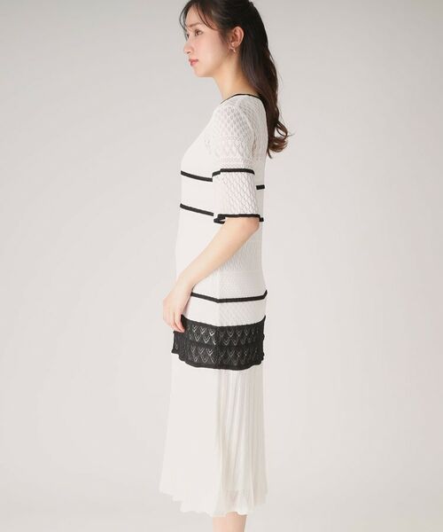 COUP DE CHANCE / クードシャンス ミニ丈・ひざ丈ワンピース | 【洗える／日本製】レース編みニットドレス | 詳細14