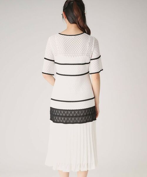 COUP DE CHANCE / クードシャンス ミニ丈・ひざ丈ワンピース | 【洗える／日本製】レース編みニットドレス | 詳細15