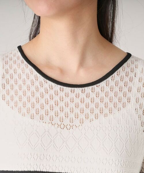 COUP DE CHANCE / クードシャンス ミニ丈・ひざ丈ワンピース | 【洗える／日本製】レース編みニットドレス | 詳細16