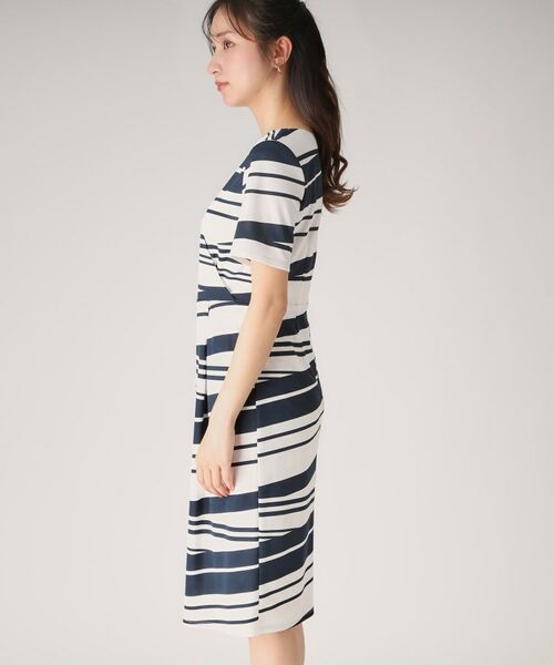 COUP DE CHANCE / クードシャンス ミニ丈・ひざ丈ワンピース | 【洗える/日本製】カシュクール風デザインワンピース | 詳細10