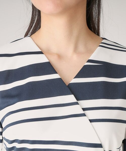 COUP DE CHANCE / クードシャンス ミニ丈・ひざ丈ワンピース | 【洗える/日本製】カシュクール風デザインワンピース | 詳細12